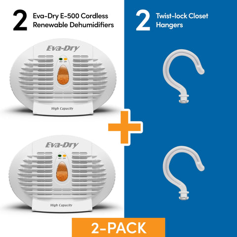  Eva-Dry E-500 on boat cabin shelf reduces moisture.