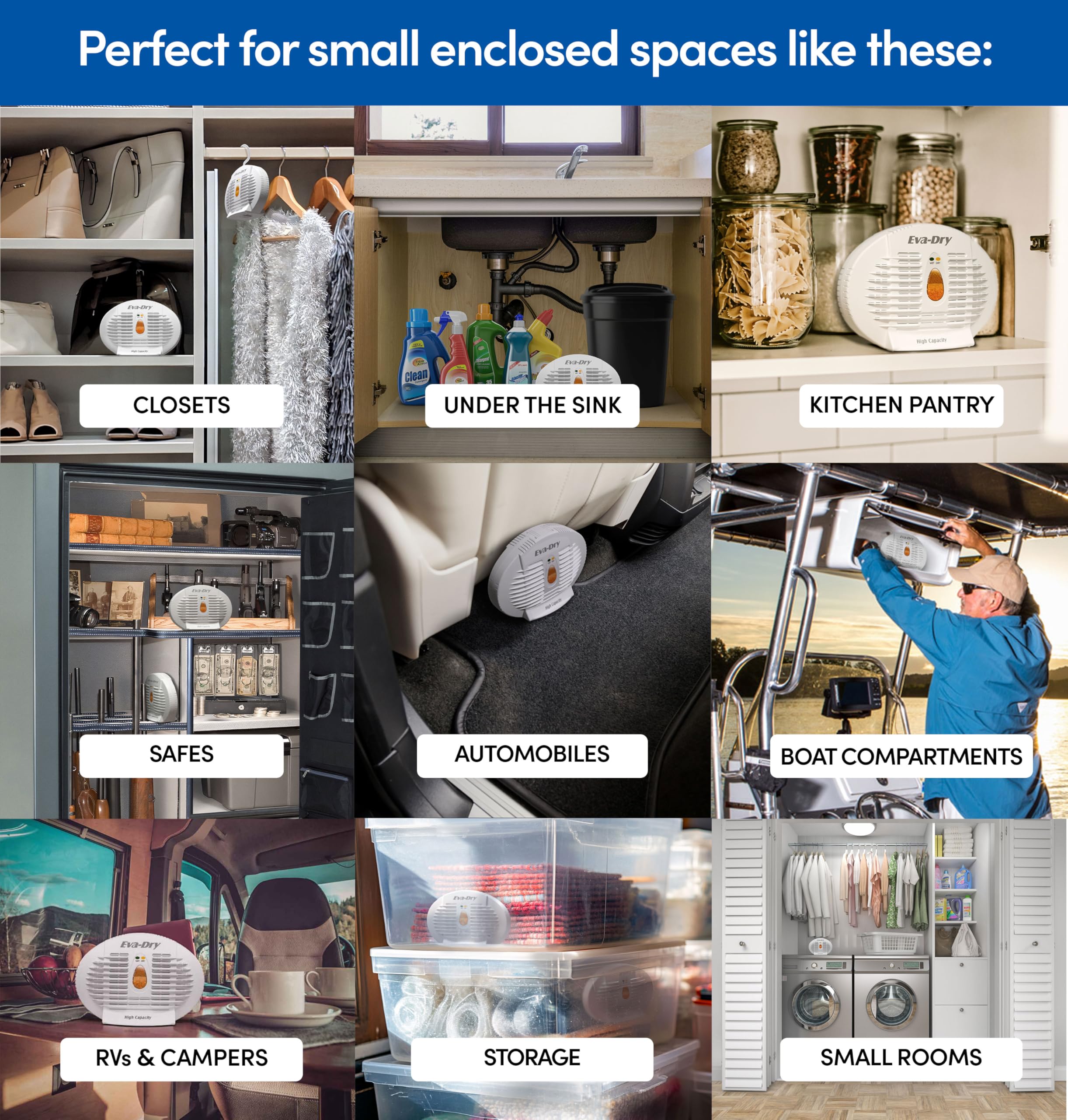  Eva-Dry E-500 for RV interior keeps fabrics dry.
