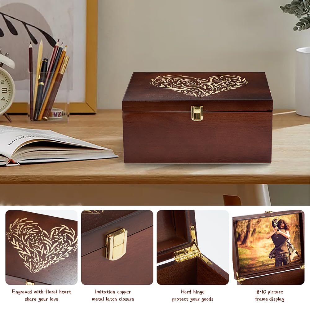 Elegant heart design makes this a thoughtful gift for weddings or anniversaries
