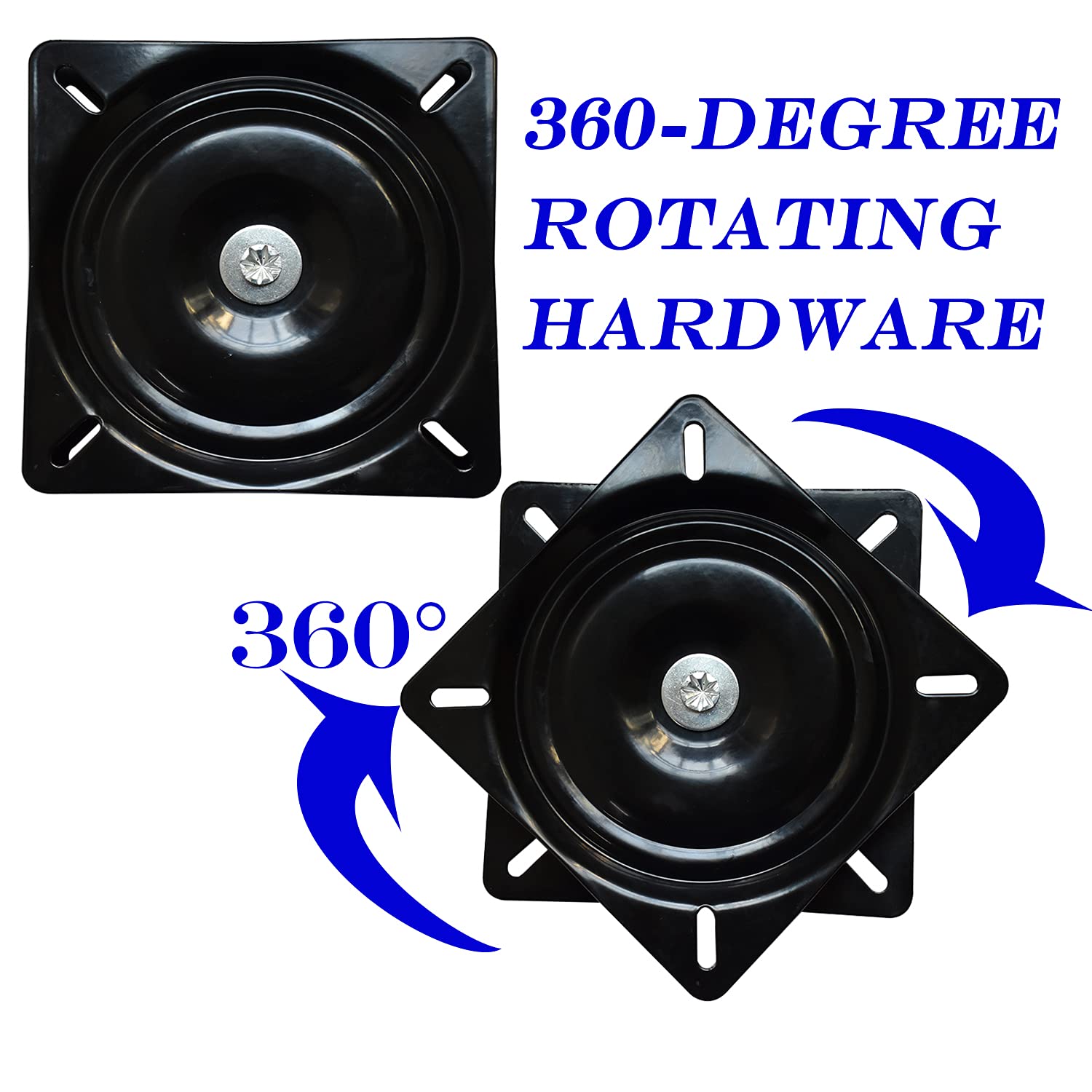 Evadow easy-install swivel plates with alignment slots for quick replacement