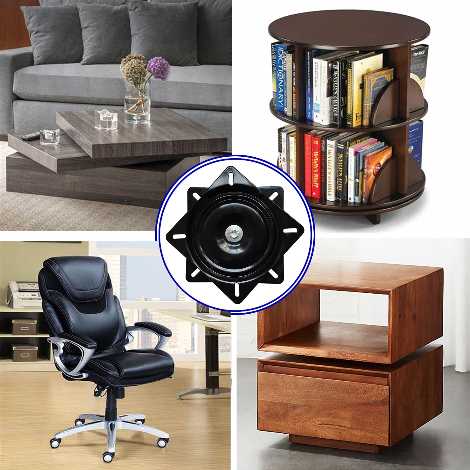 Evadow replacement hardware helps restore smooth rotation on recliners and tables