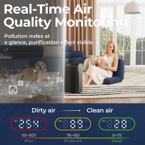 Evalit ET066 PM2.5 sensor displays air quality in real time.