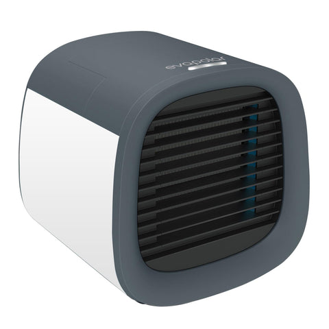 Evapolar evaCHILL front view on desk showing compact personal cooling.