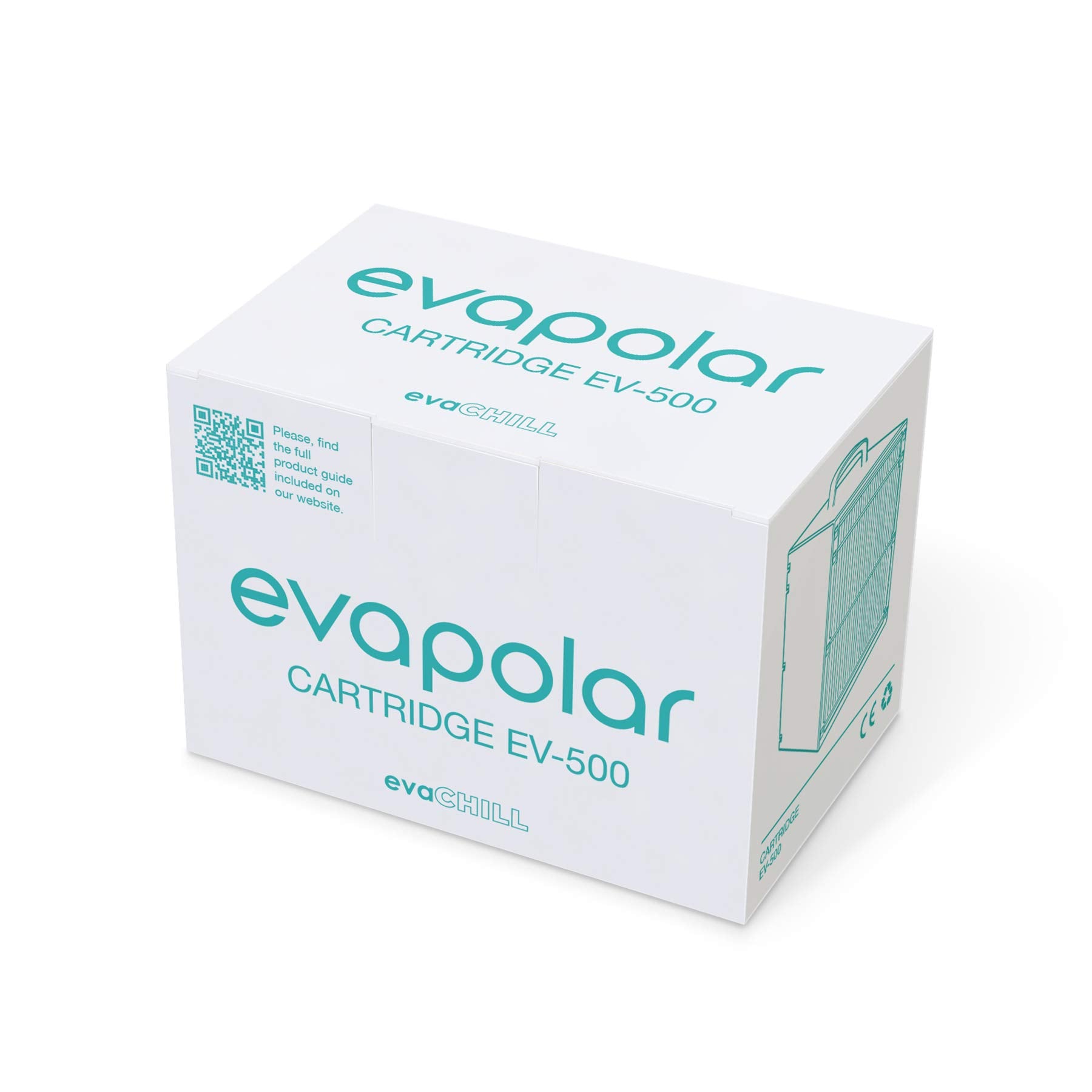 Evapolar EvaChill cartridge close-up showing nano-pores for strong absorption and cooling.