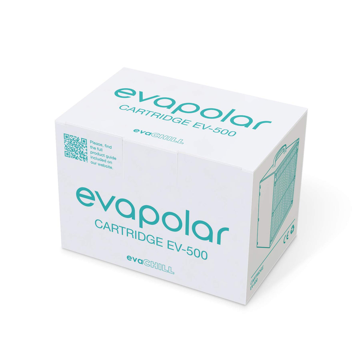 Evapolar EvaChill cartridge close-up showing nano-pores for strong absorption and cooling.