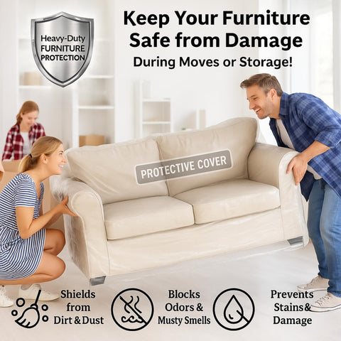 Evelots easy-clean vinyl slipcover wipes clean for quick maintenance.