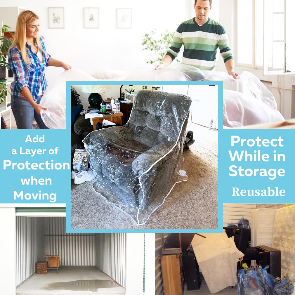 Evelots universal fit clear chair cover fits most recliners.