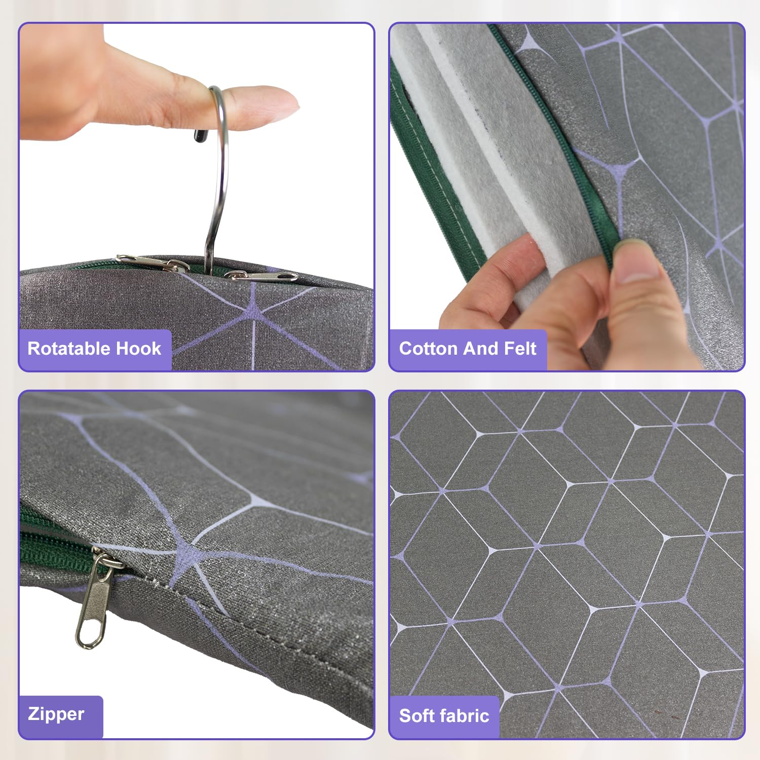 EVEME cotton felt ironing mat offers durable support and heat protection.