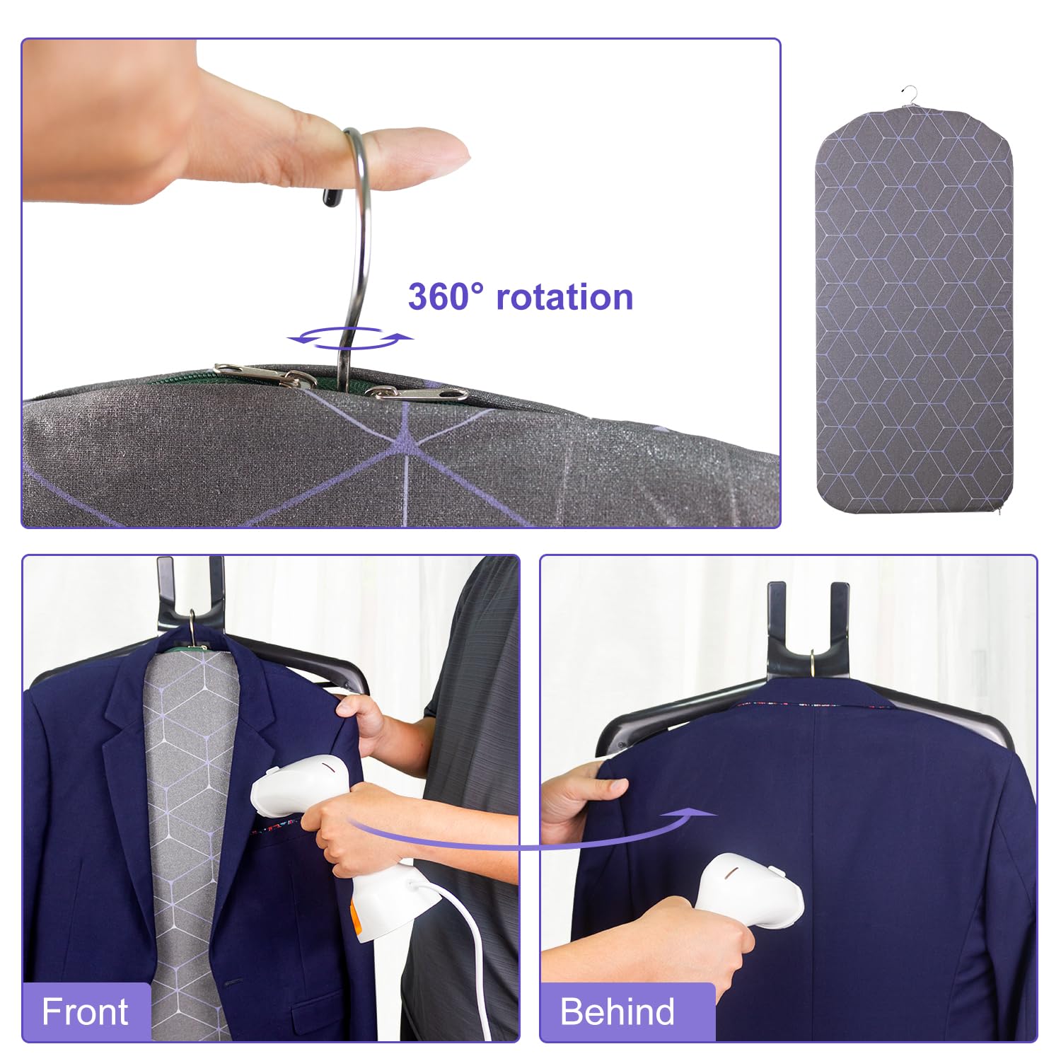 EVEME iron hook pressure pad includes top hook for convenient storage.