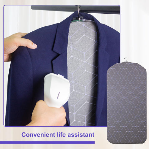 EVEME steamer board features a 360-degree hook for easy placement.