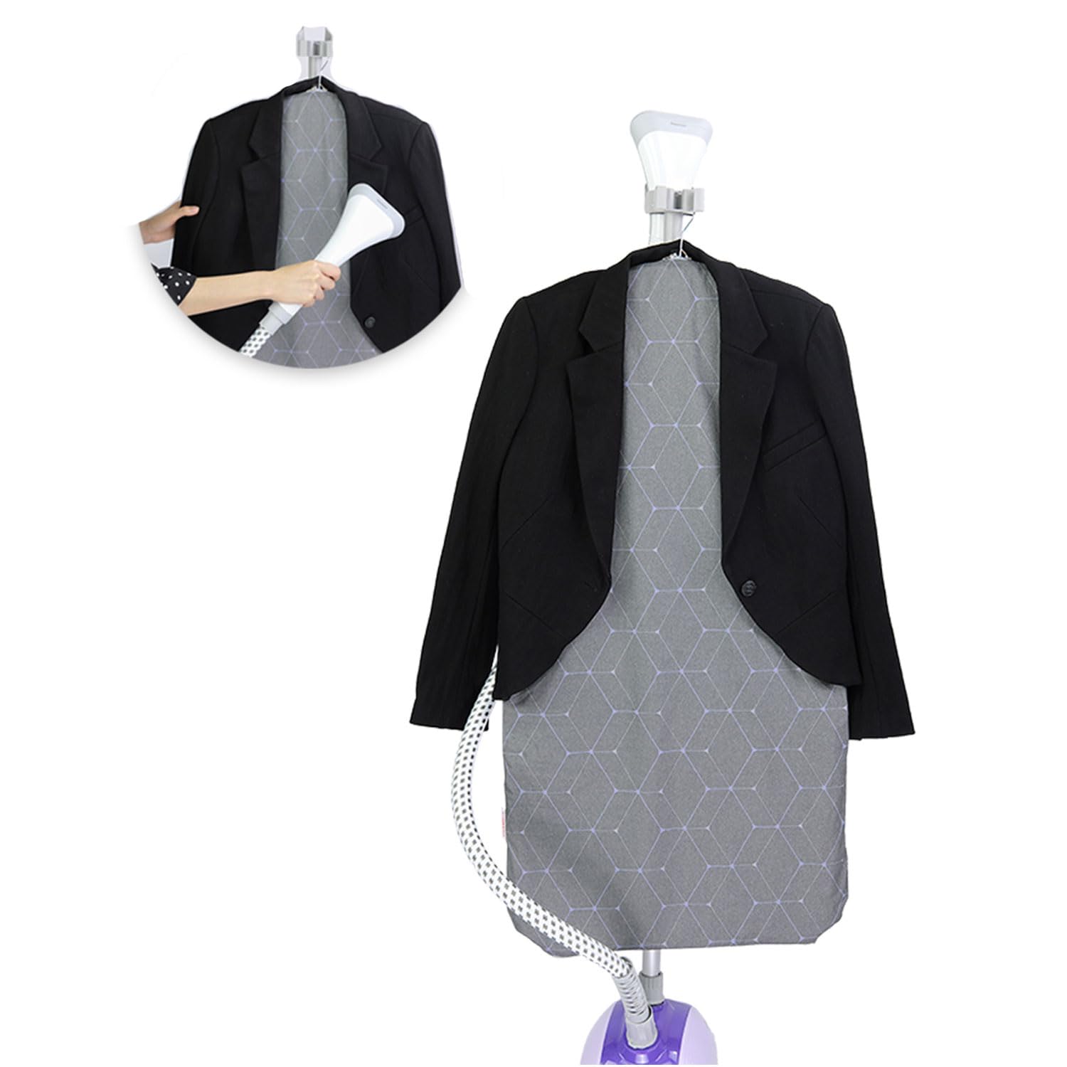 EVEME steamer board for clothes with standing support during steaming.