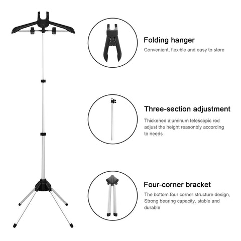 EVEME steamer hanger stand, foldable design, easy storage after use.