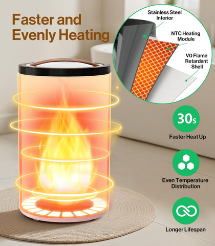 Evenchic towel warmer interior stainless-steel chamber for even heat