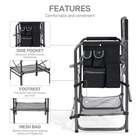 Ever Advanced chair bottom mesh pocket for tools and accessories.