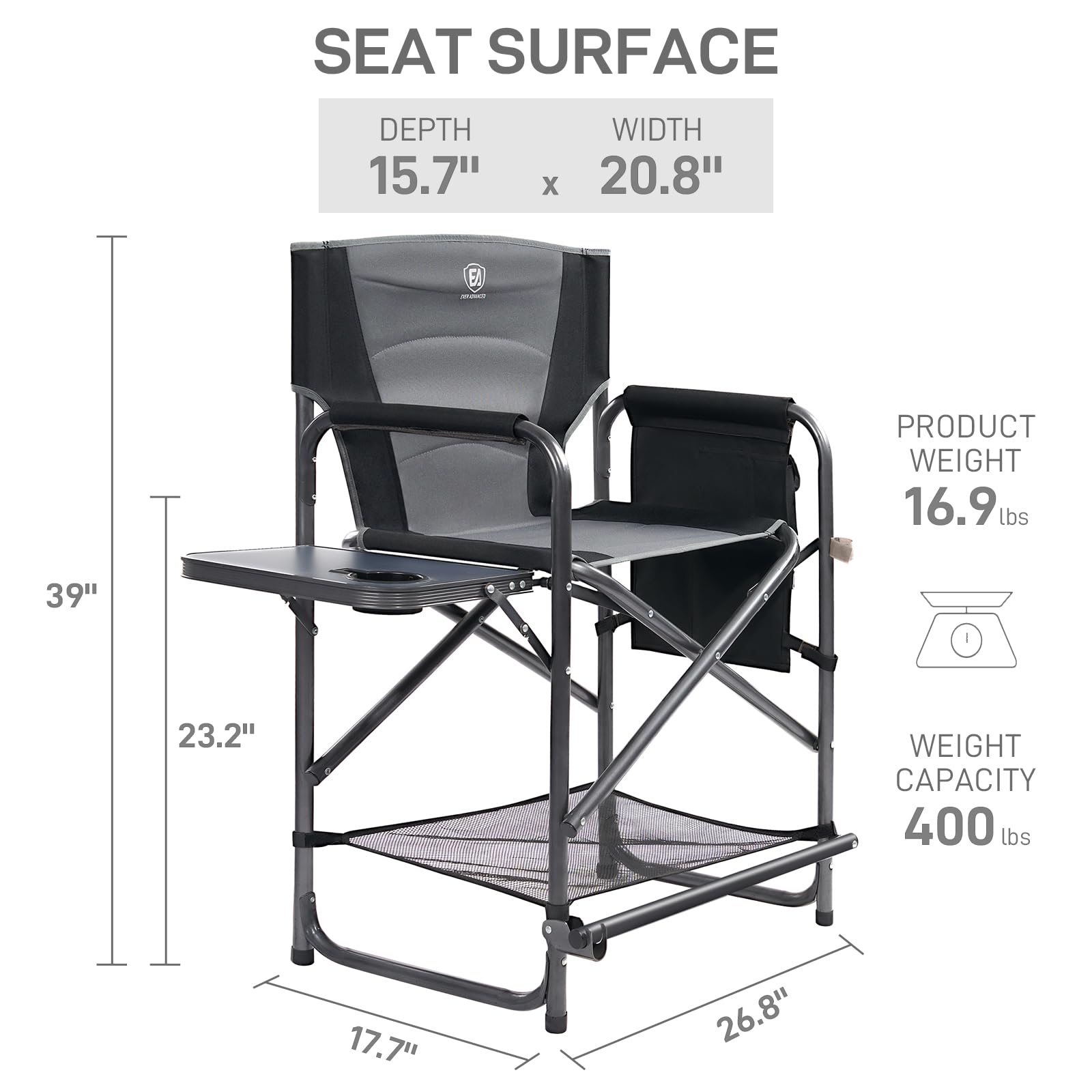 Ever Advanced chair suitable for indoors and outdoors at events.