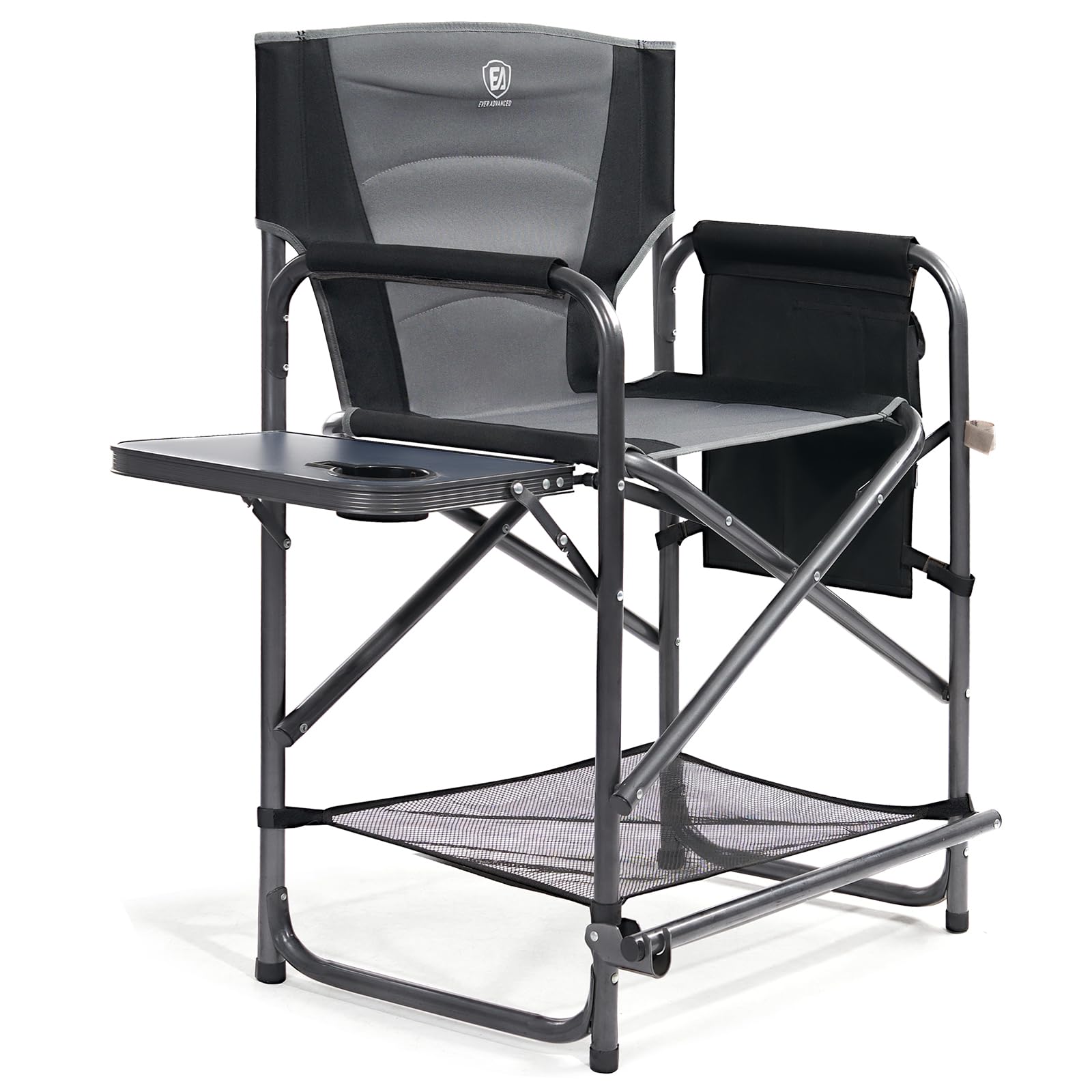 Ever Advanced medium tall directors chair open with wide seat for easy entry.