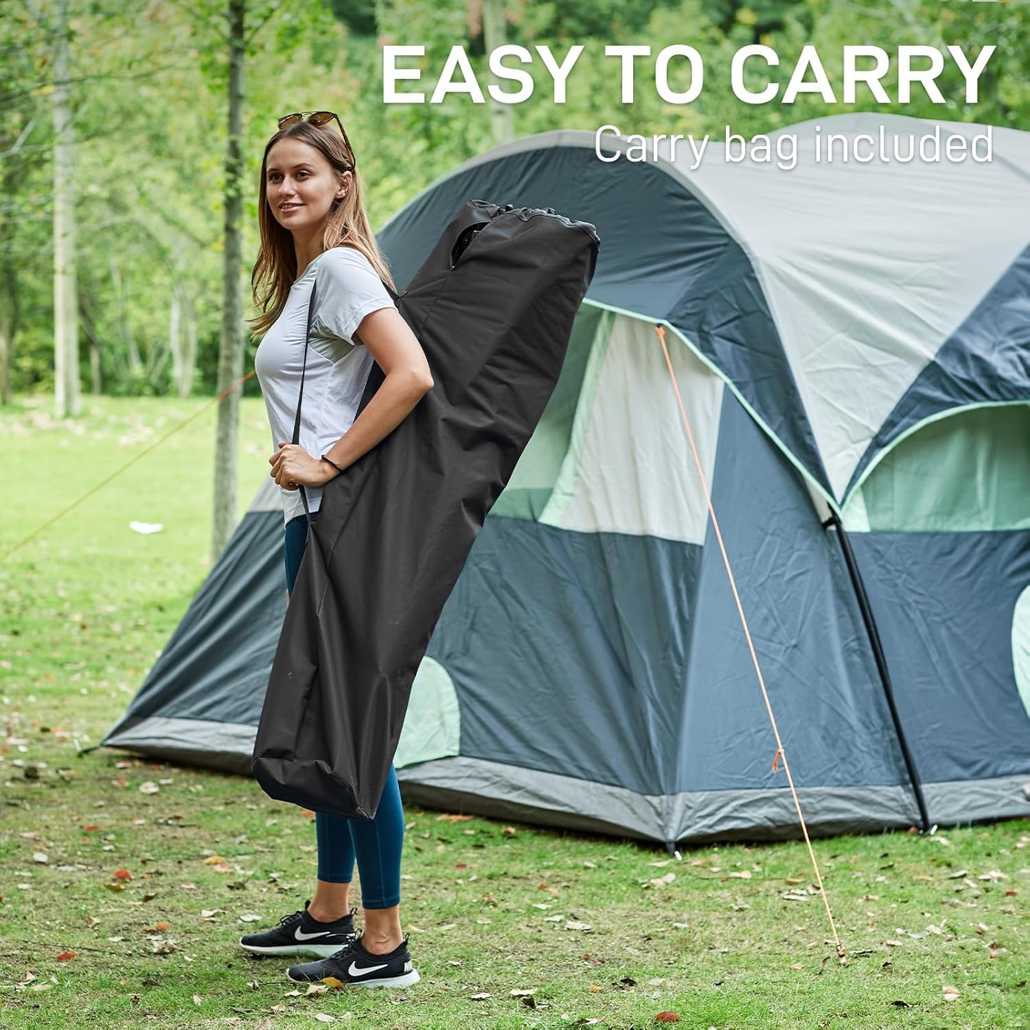 EVER ADVANCED wide-base design minimizes wobble during outdoor use.