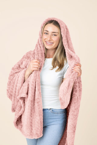 EverSnug blanket doubles as a pillow with a plush carrying case.