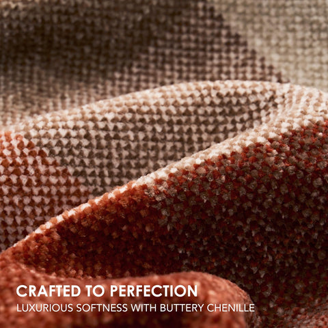 EverGrace harvest plaid closeup highlights knit texture and durable fabric