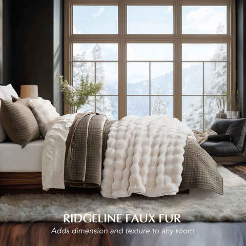 EverGrace marble-toned faux fur closeup shows depth and tactile softness