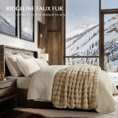 EverGrace ultra-soft bubble blanket for lounging in plush warmth.