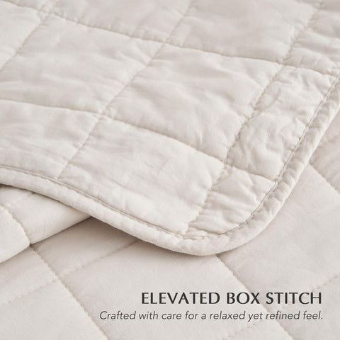 EVERGRACEHOME box stitch design closeup highlights durable craftsmanship