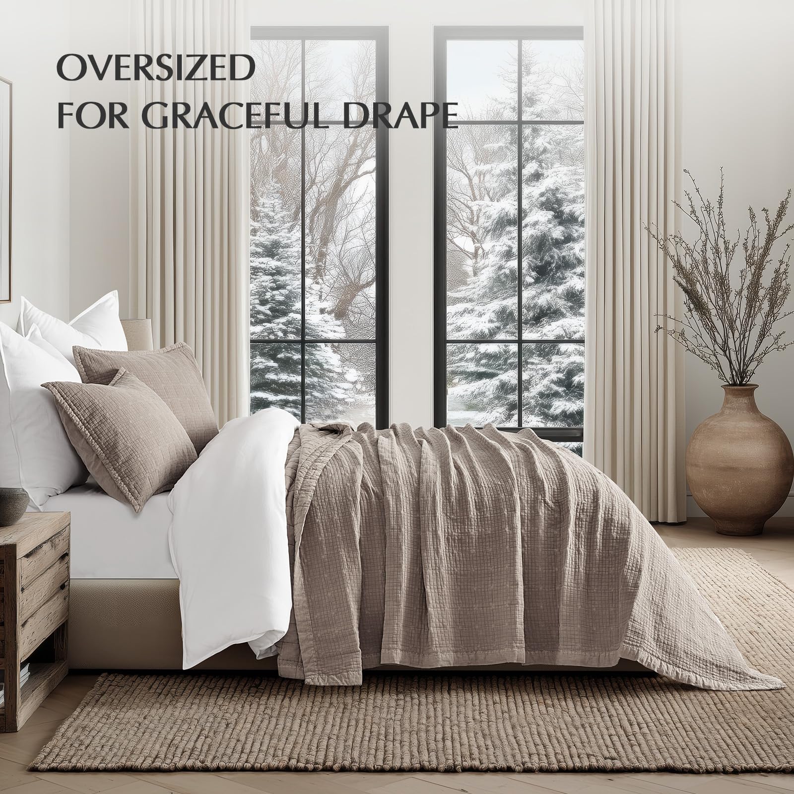 Evergracehome box stitch detail emphasizing classic elegance and durability.