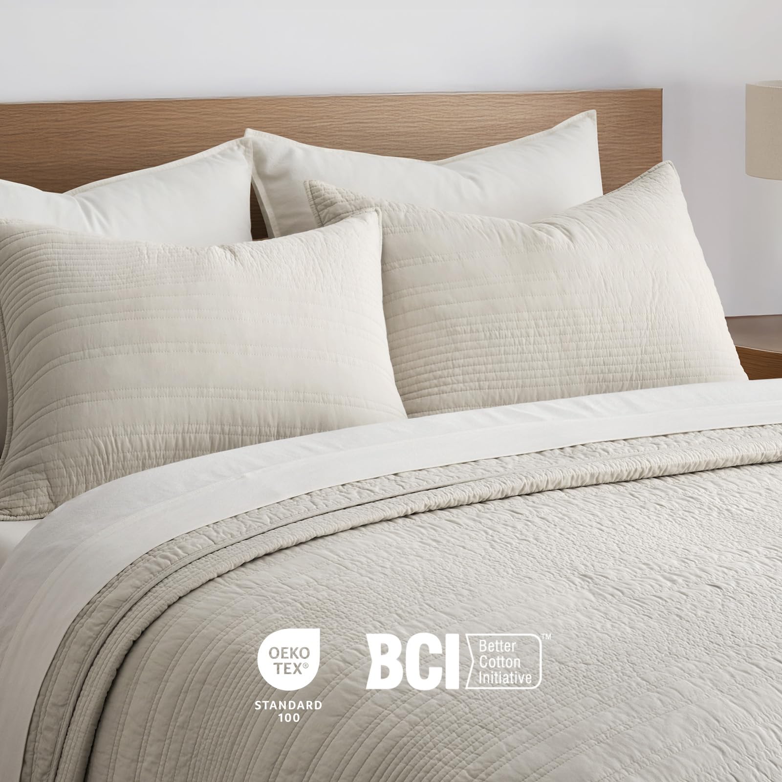 EVERGRACEHOME 100% cotton offers breathable year-round comfort.