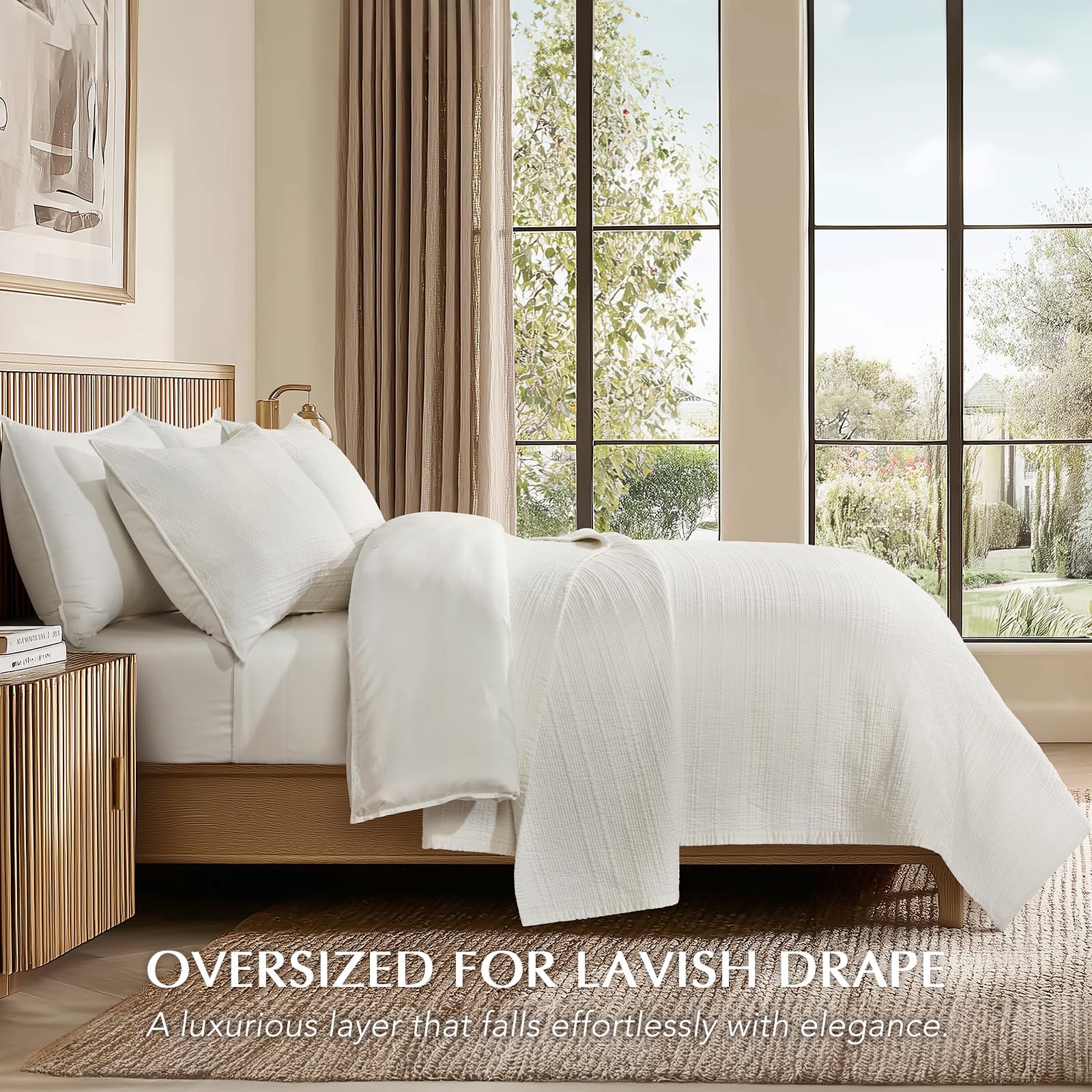 Evergracehome cotton sateen face and soft reverse texture for comfort.