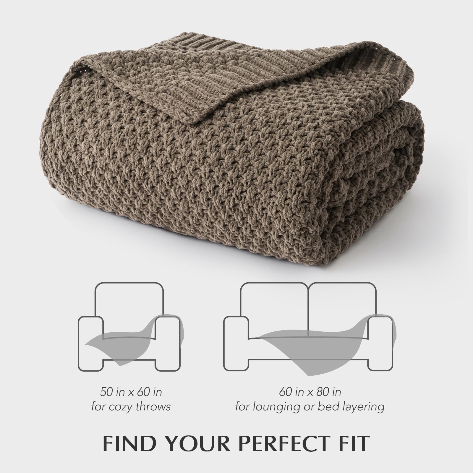 EVERGRACEHOME cozy texture throw invites lounging and relaxing hours.