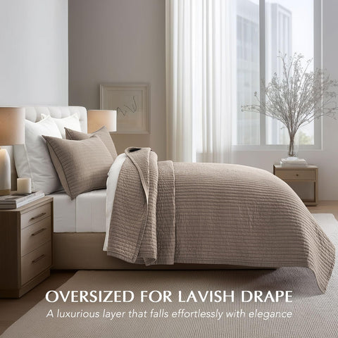 Evergracehome garment-washed softness closeup showing relaxed quilt texture.