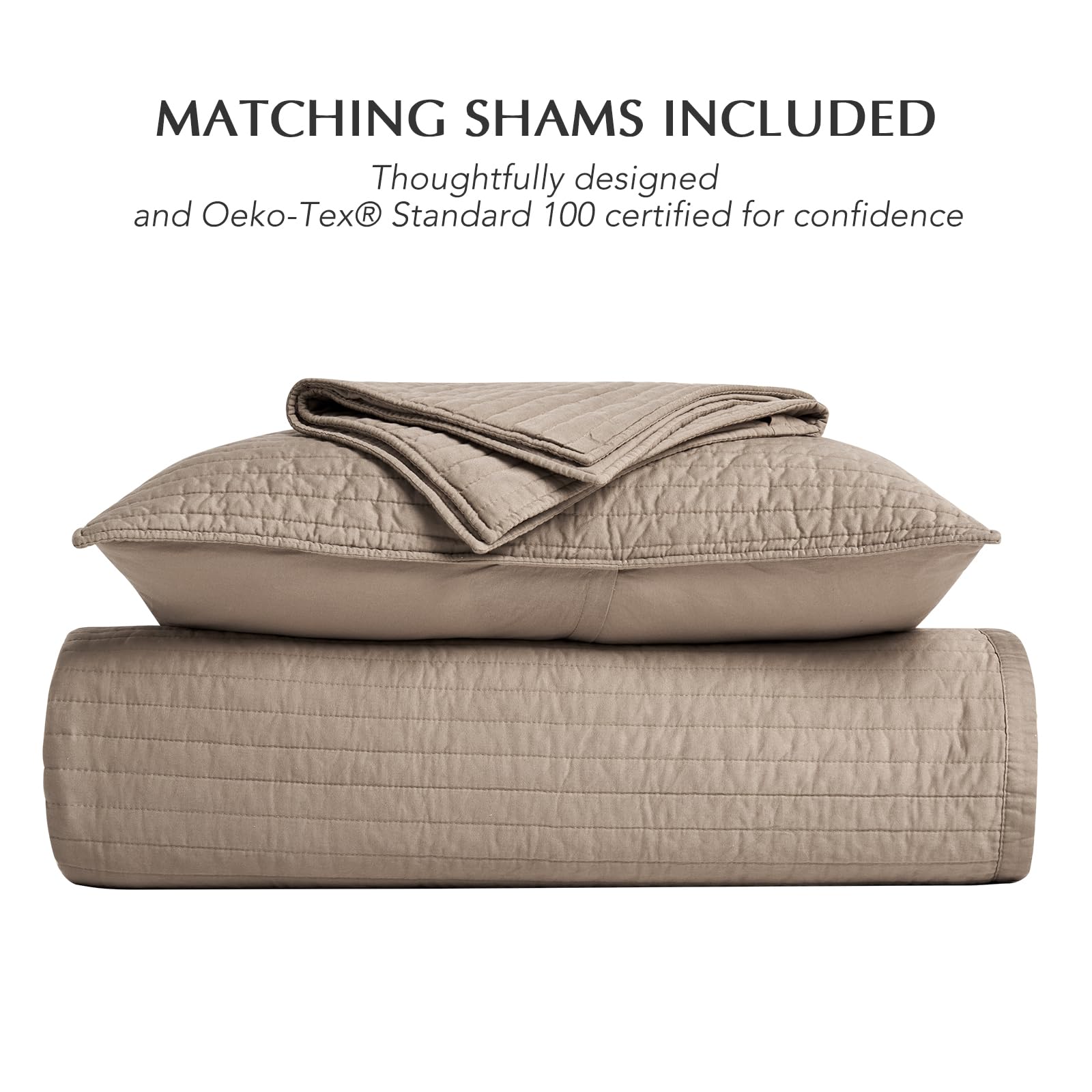 Evergracehome king quilt set with two pillow shams included for complete look.