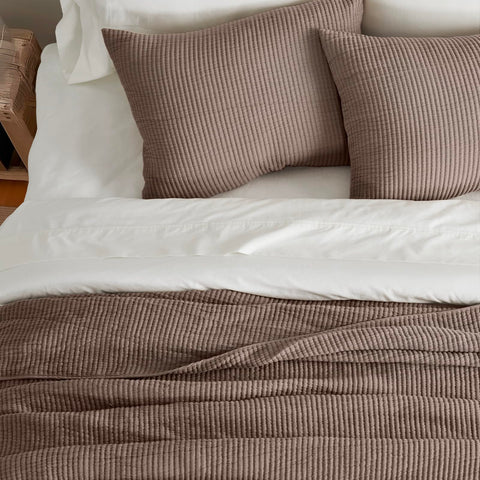Evergracehome king pillow shams pair completes a cohesive bed setup.