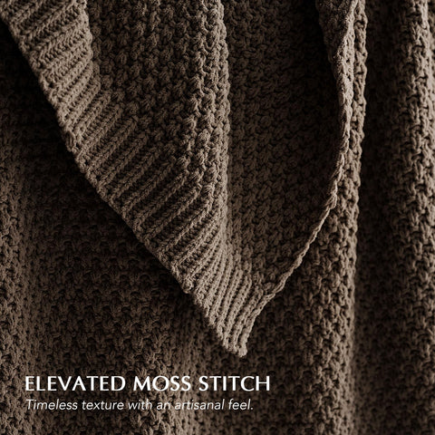 EVERGRACEHOME moss stitch detail highlights dimensional knit texture
