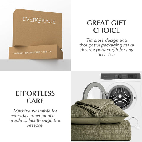 EVERGRACEHOME reinforced seams ensure durable, long-lasting fill
