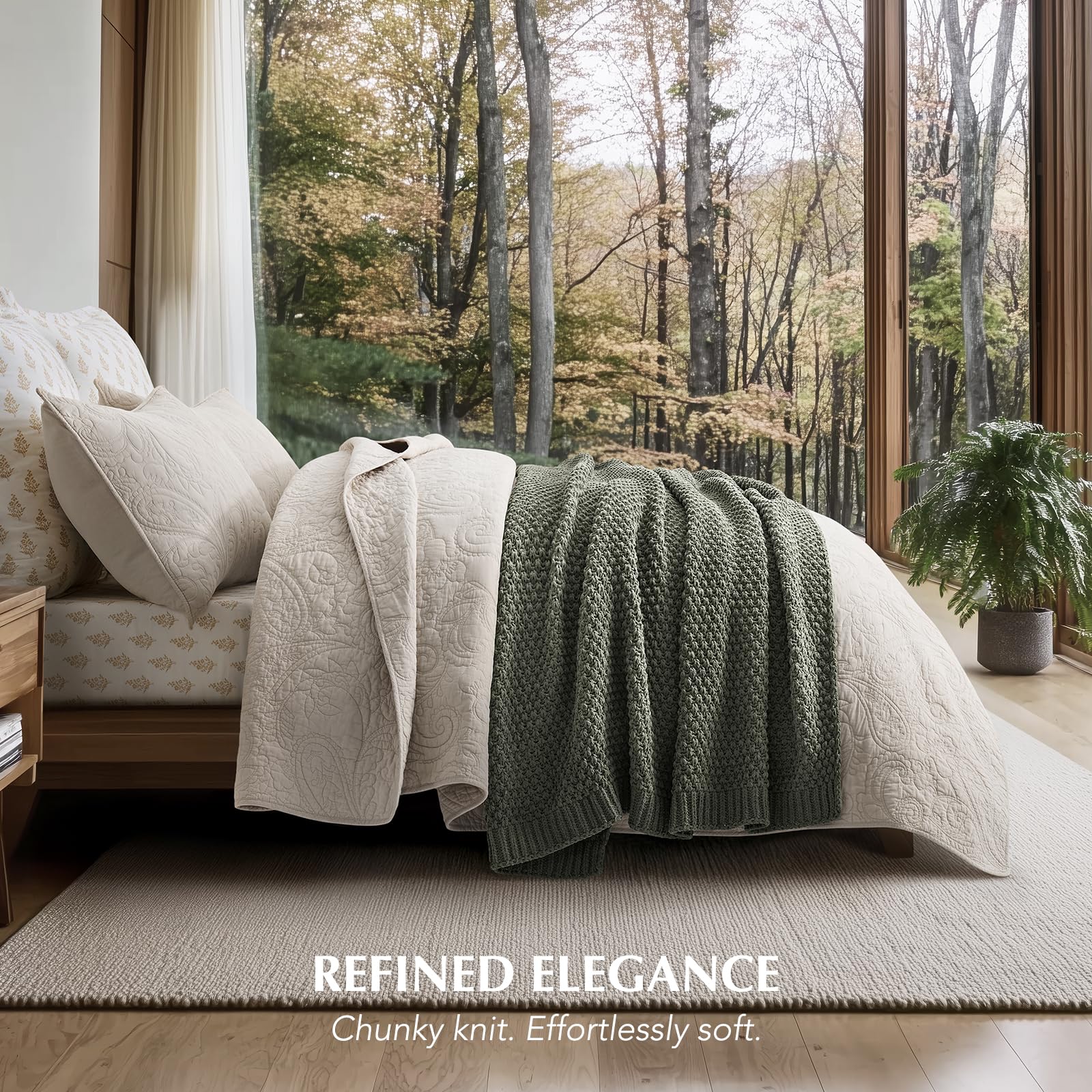 EVERGRACEHOME plush-chenille-softness feels velvety against skin