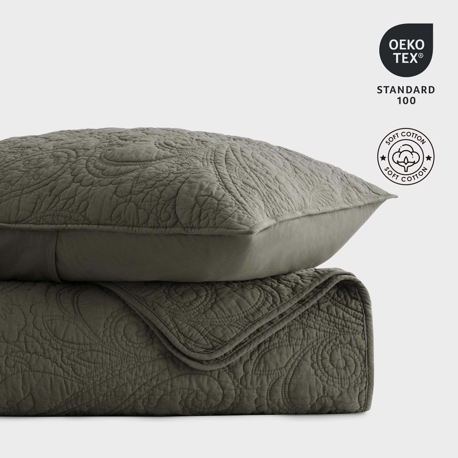 EVERGRACEHOME prewashed finish provides a plush inviting touch from first sleep