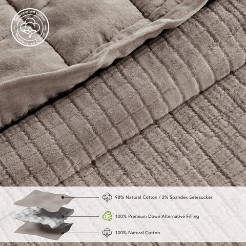 Evergracehome reversible design back with elegant box stitching.