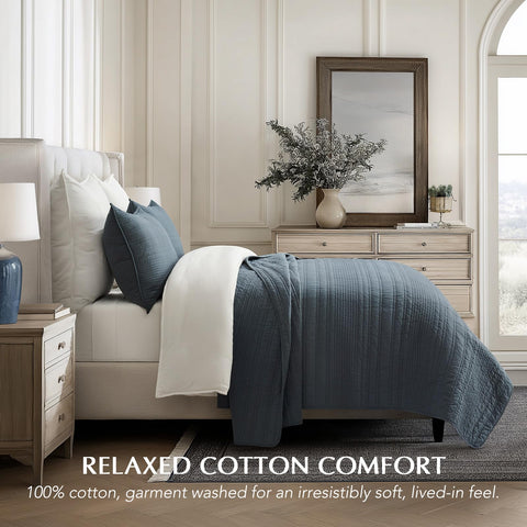 Evergracehome Soft striped texture fabric close-up showing breathable cotton.