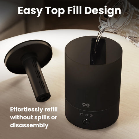 Everlasting Comfort aromatherapy diffuser with oils for relaxing scents and ambiance.