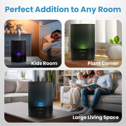 Everlasting Comfort bedroom humidifier creates a comfortable environment for restful sleep.