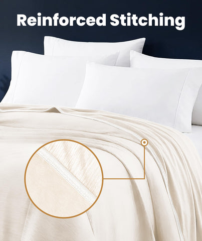 Everlasting Comfort cooling blanket being machine washed to show easy care