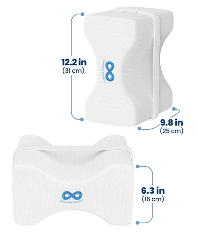 Everlasting Comfort hip and spine alignment with knee pillow support