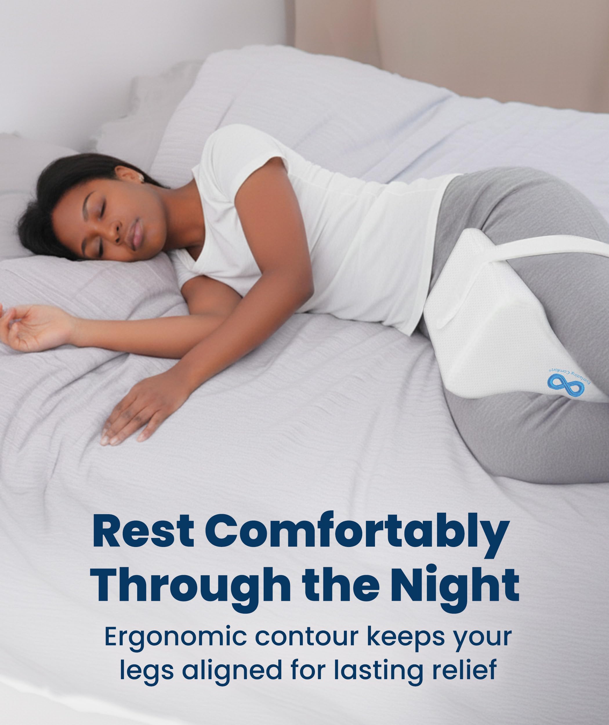 Everlasting Comfort knee pillow ideal for lounging and recovery sessions