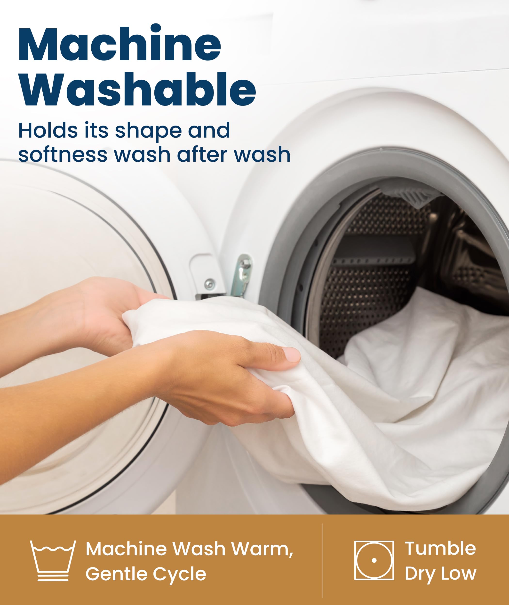 Everlasting Comfort noiseless design prevents bed rustling for undisturbed sleep.