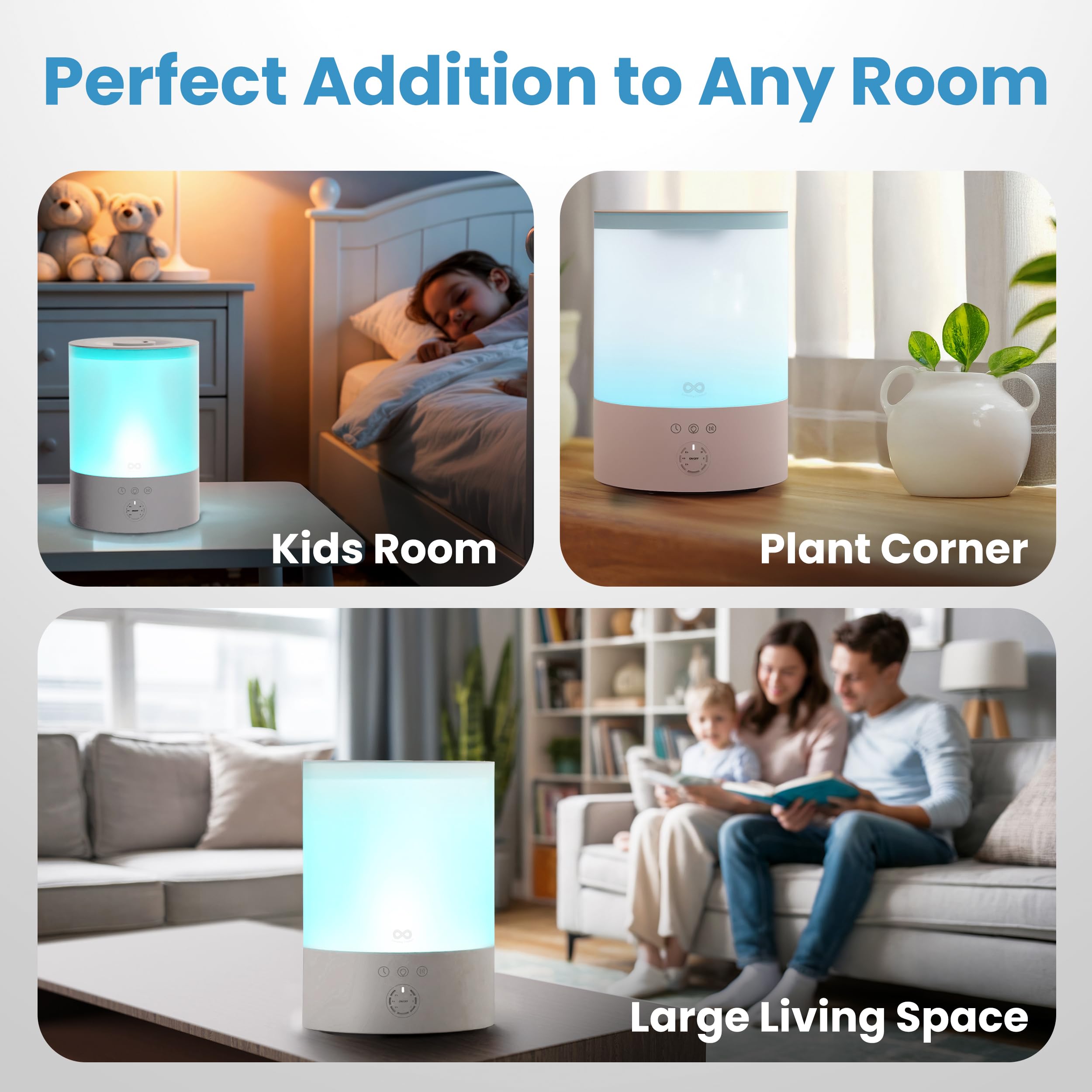 Everlasting Comfort whisper-quiet operation for quiet rooms