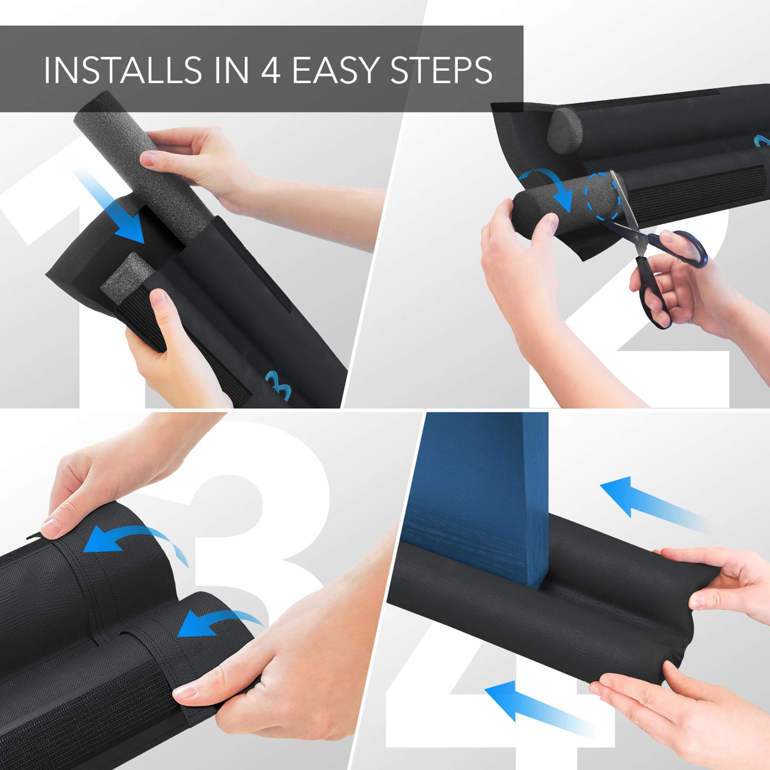 Everlasting Comfort draft stopper helps retain warm air during cold seasons