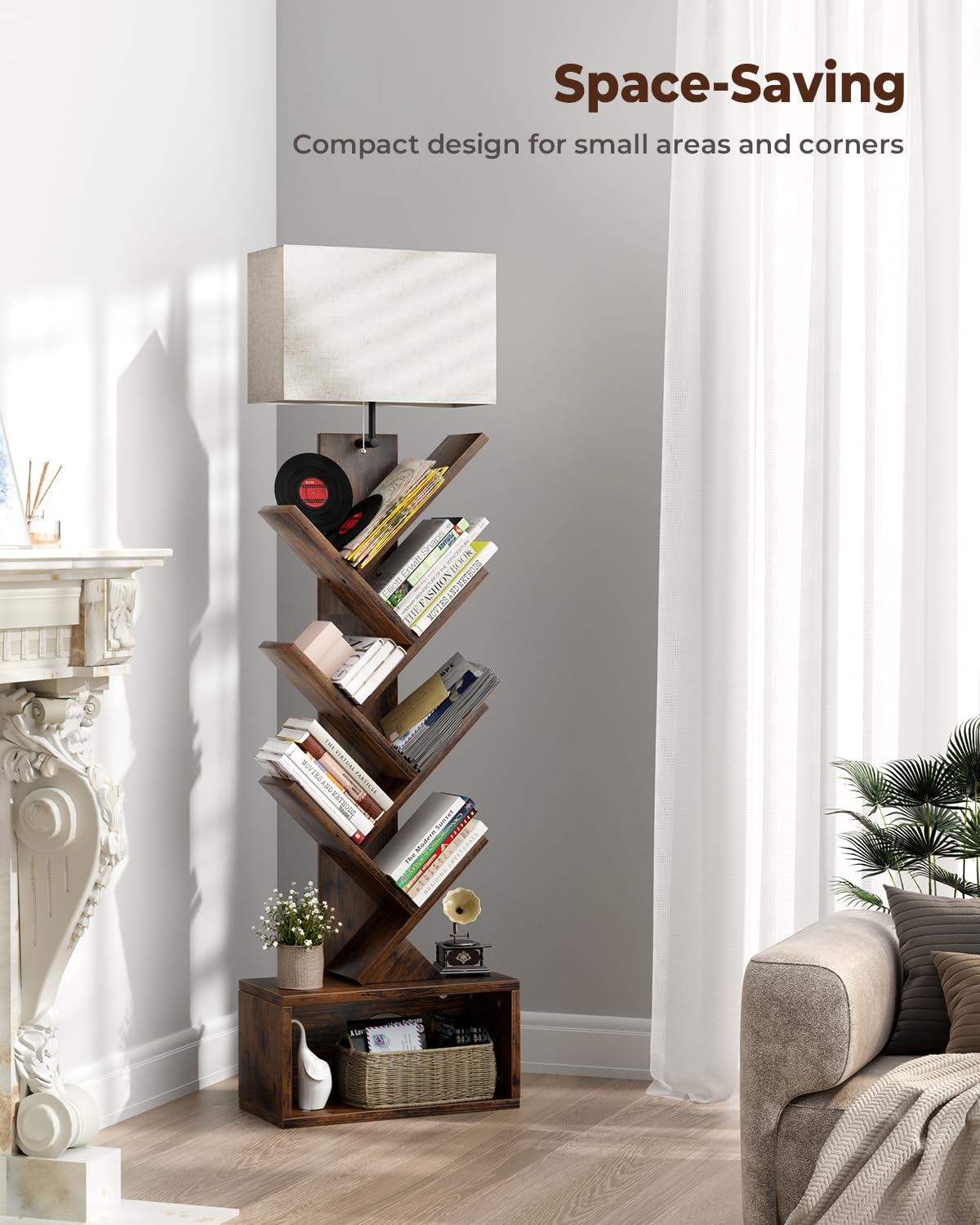 Evermagin adjustable LED lamp with color-temperature options for reading and ambiance.