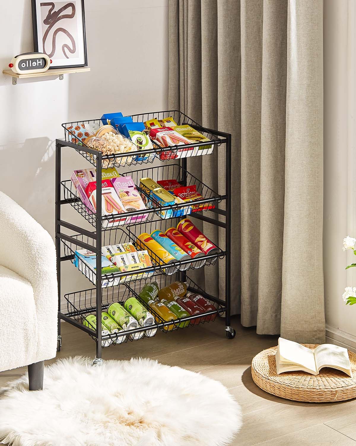 Evermagin removable baskets simplify cleaning and reconfiguration.