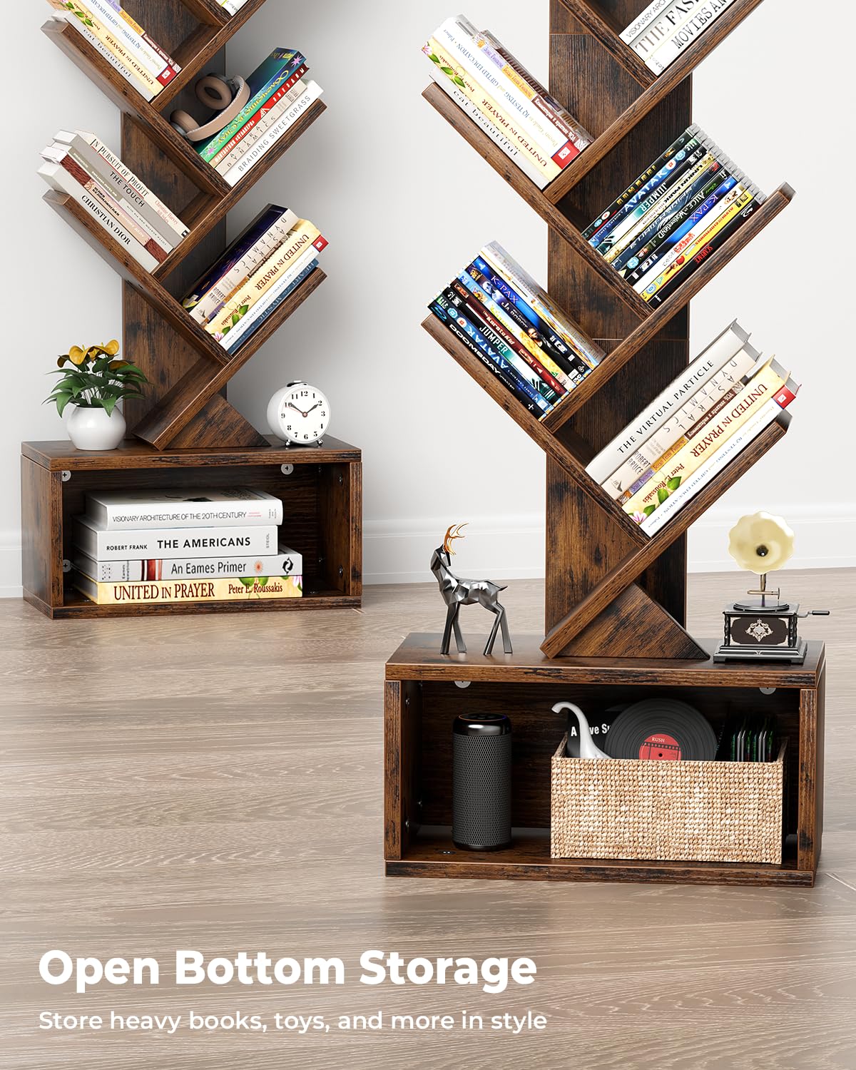 Evermagin storage drawer base keeps thicker books and small items neatly tucked away.